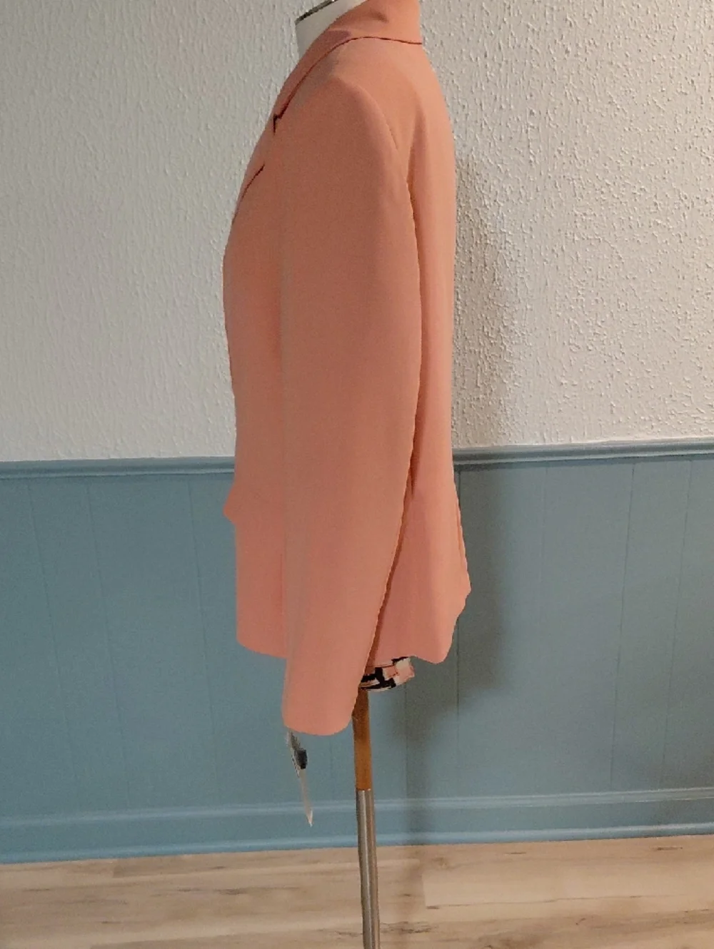 Le Suit Peach Pink Tailored Blazer Jacket - Picture 5 of 6
